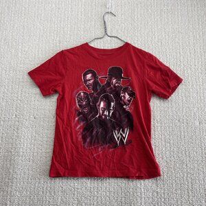 Y2K WWE Boys /  Youth wrestling T-shirt 2012 Graphic Tee Red Sz M Grunge Alt